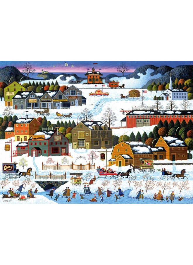 Buffalo Games - Charles Wysocki - Hickory Haven Canal - 1000 Piece Jigsaw Puzzle for Adults Challenging Puzzle Perfect for Game Nights - 1000 Piece Finished Size is 26.75 x 19.75