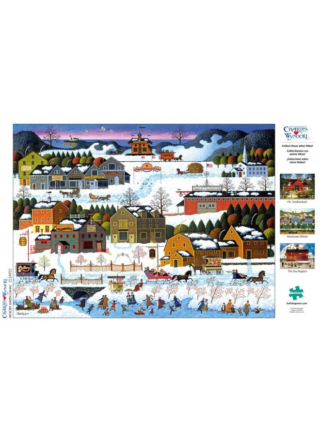 Buffalo Games - Charles Wysocki - Hickory Haven Canal - 1000 Piece Jigsaw Puzzle for Adults Challenging Puzzle Perfect for Game Nights - 1000 Piece Finished Size is 26.75 x 19.75