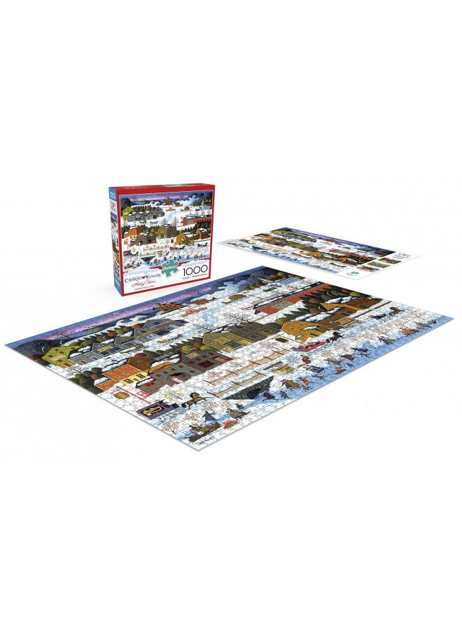 Buffalo Games - Charles Wysocki - Hickory Haven Canal - 1000 Piece Jigsaw Puzzle for Adults Challenging Puzzle Perfect for Game Nights - 1000 Piece Finished Size is 26.75 x 19.75