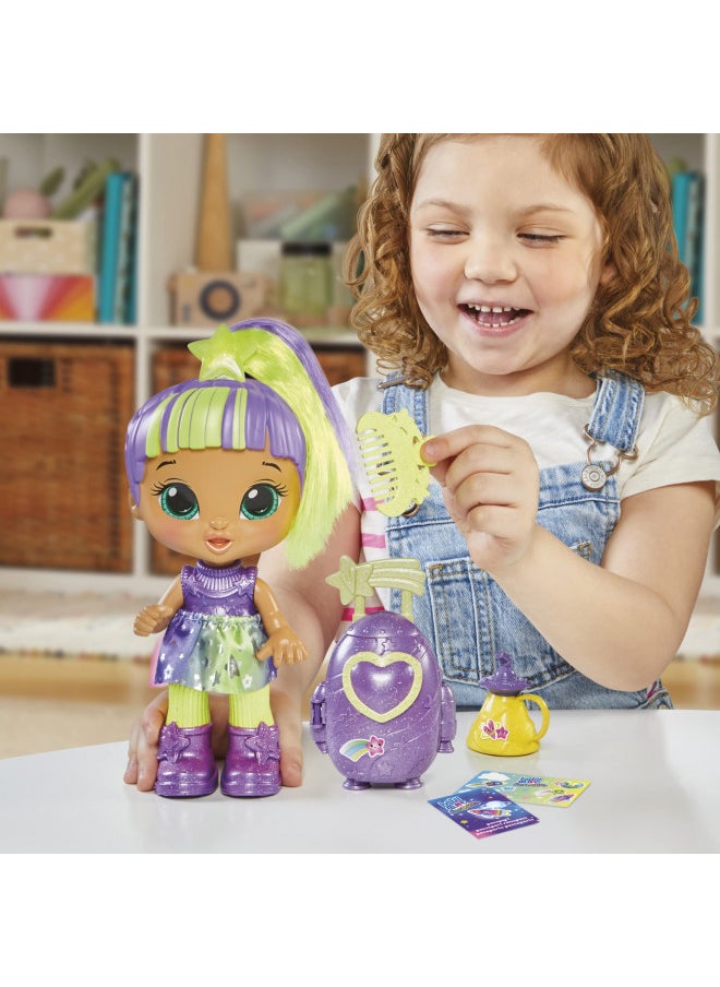 Baby Alive Star Besties Doll, Lovely Luna, 8-inch Space-Themed Doll for 3 Year Old Girls and Boys and Up, Accessories