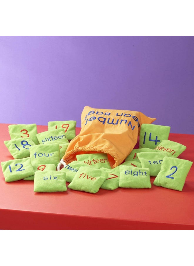 Educational Insights Number Beanbags, Learn Numbers, Toddler Learning Toy, Preschool Kindergarten Classroom Must Haves, Set of 20 Beanbags, Ages 3+
