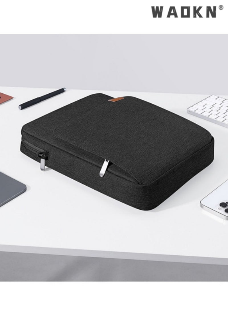 IPad storage bag, tablet bag, 12.9-inch 13 inch laptop, shoulder bag, crossbody bag, black handbag