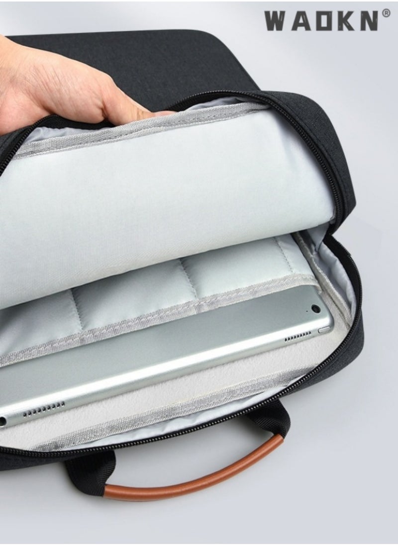 IPad storage bag, tablet bag, 12.9-inch 13 inch laptop, shoulder bag, crossbody bag, black handbag