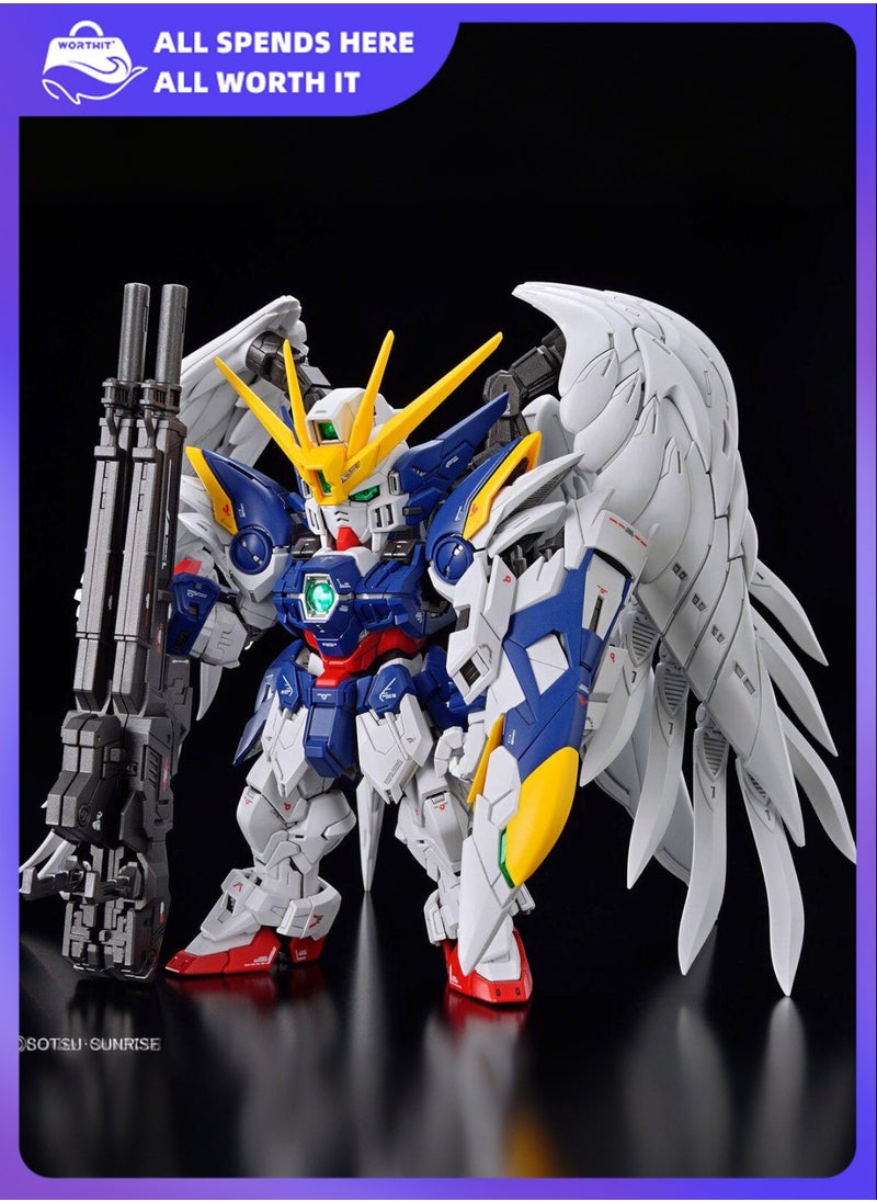 Bandai MGSD New Mobile Report Gundam W Wing Gundam Zero EW Master Grade SD