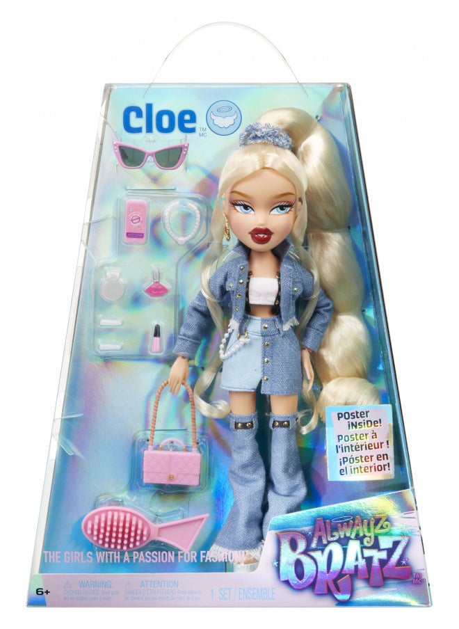 Bratz Alwayz Cloe Fashion Doll with 10 Accessories and Poster