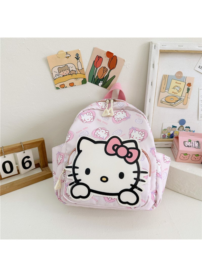 1 x 5 pcs 2023 Summer Kids Cartoon Print Oxford Backpack Three small models