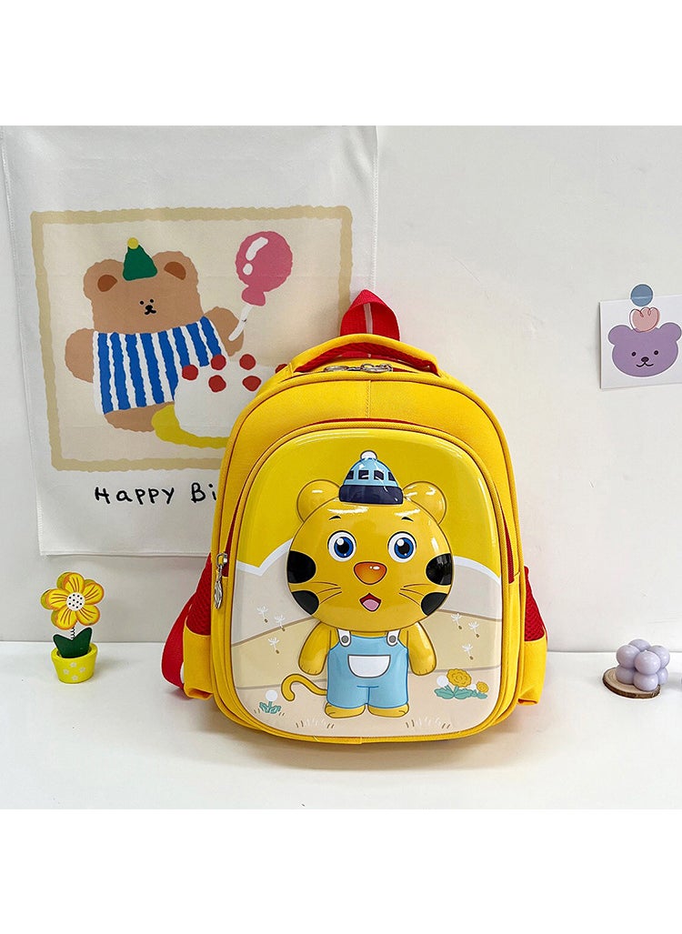 1 x 5 pcs Cute Cartoon Animal Kids Backpack EVA Oxford Yellow