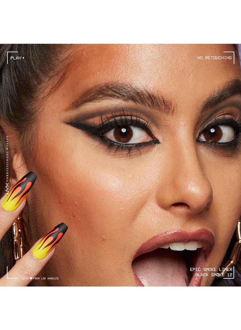 Epic Smoky Angled Liner And Blender Black