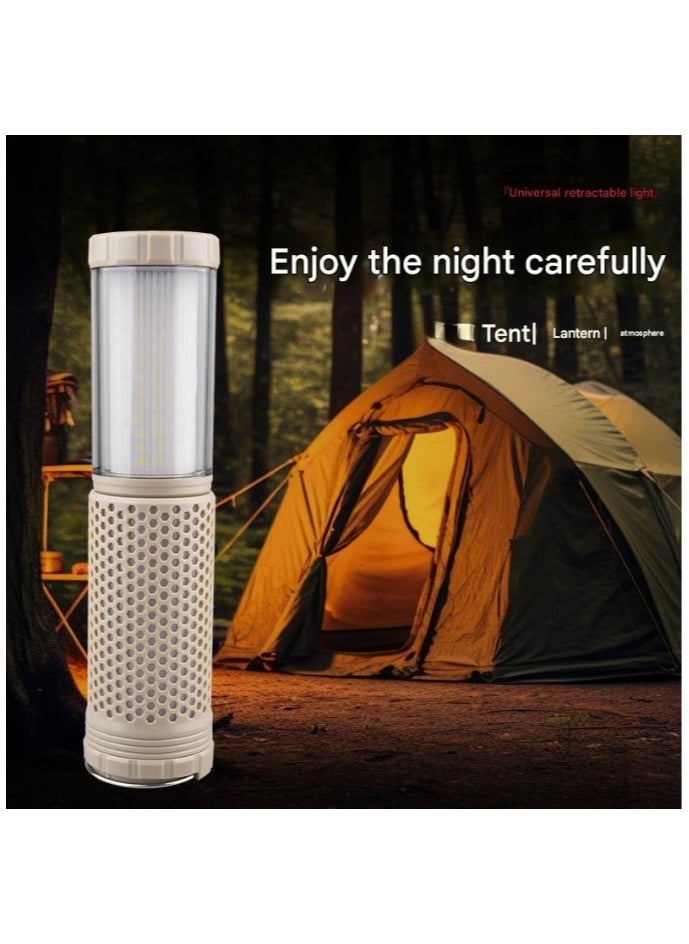 Telescopic Atmosphere Camping Light Outdoor Warm Color Unlimited Dimming Camping Tent Portable Camping Light