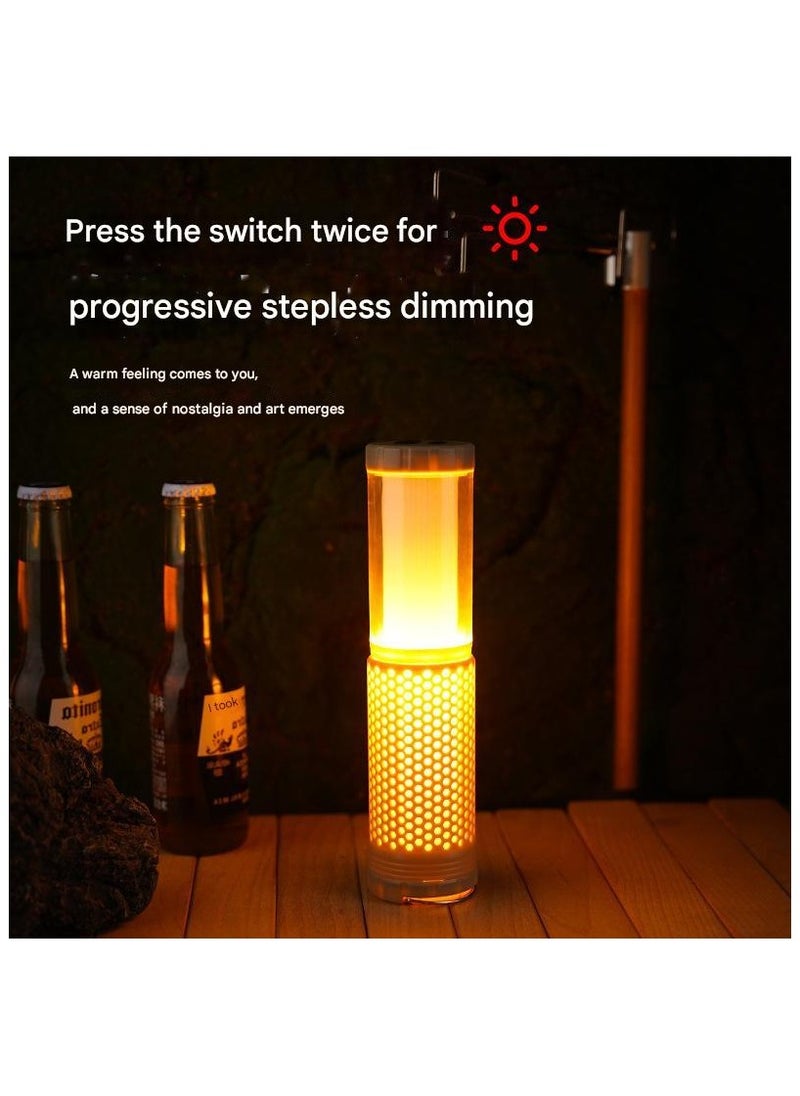 Telescopic Atmosphere Camping Light Outdoor Warm Color Unlimited Dimming Camping Tent Portable Camping Light