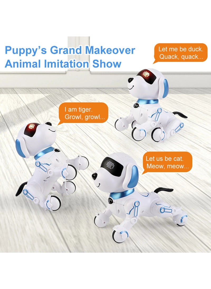 Interactive Puppy - Smart Pet, Electronic Robot Dog Toys for Age 3 4 5 6 7 8 Year Old Girls, Gift Idea for Kids Voice Control＆Intelligent Talking