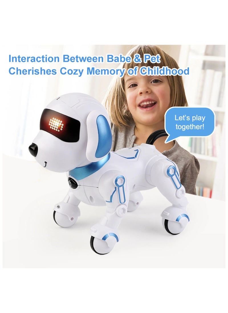 Interactive Puppy - Smart Pet, Electronic Robot Dog Toys for Age 3 4 5 6 7 8 Year Old Girls, Gift Idea for Kids Voice Control＆Intelligent Talking