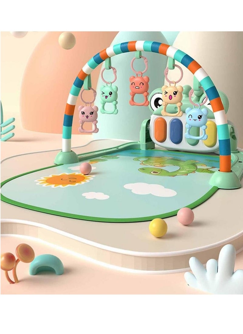 Non-Toxic Musical Piano Play Indoor Mat Center With Melodies Rattle For Kids Multicolour