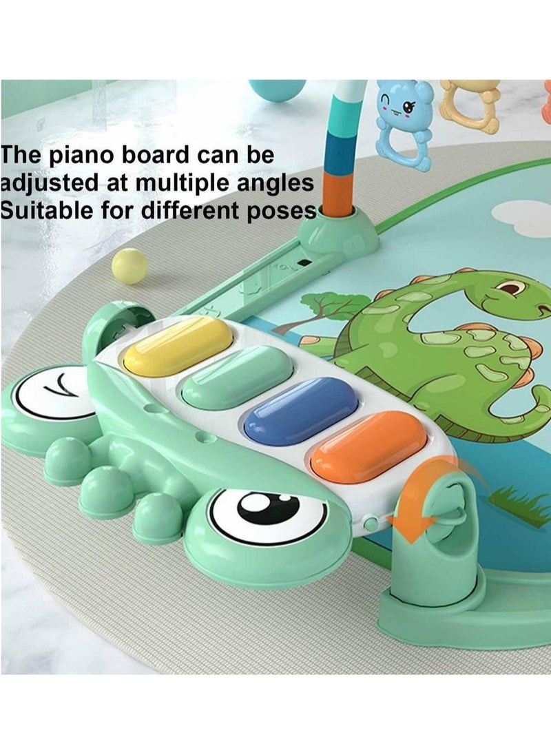 Non-Toxic Musical Piano Play Indoor Mat Center With Melodies Rattle For Kids Multicolour