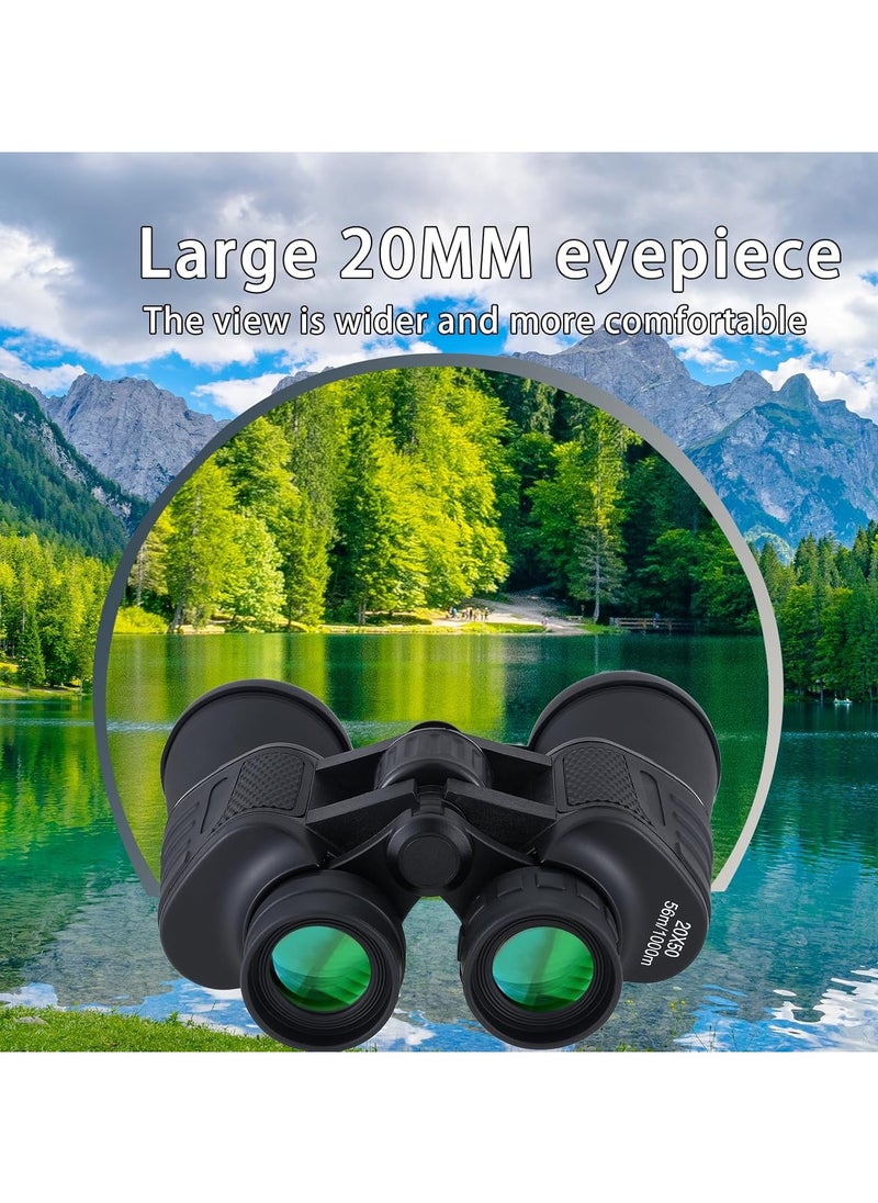 Adult Binoculars High Power 20x50 Binoculars Designed with 20x Magnification (20x50)