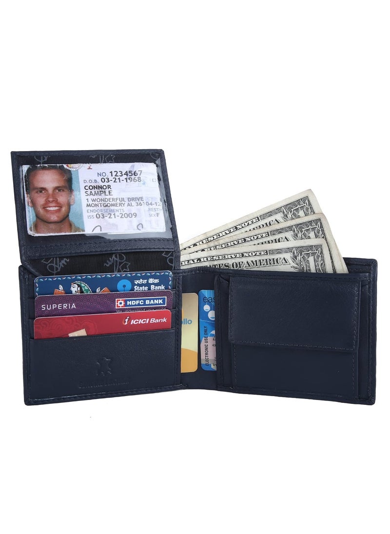 AM leather Bi Fold Actual Leather Wallet