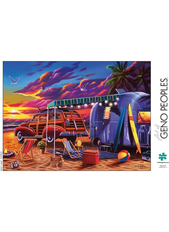 Buffalo Games - Geno Peoples - Beach Camp - 1000 Piece Jigsaw Puzzle