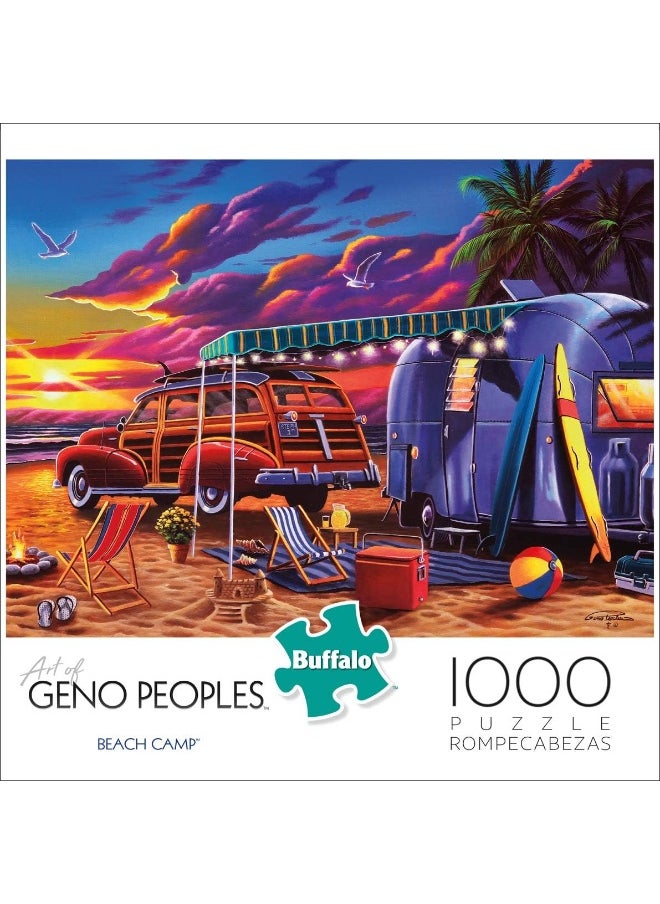 Buffalo Games - Geno Peoples - Beach Camp - 1000 Piece Jigsaw Puzzle