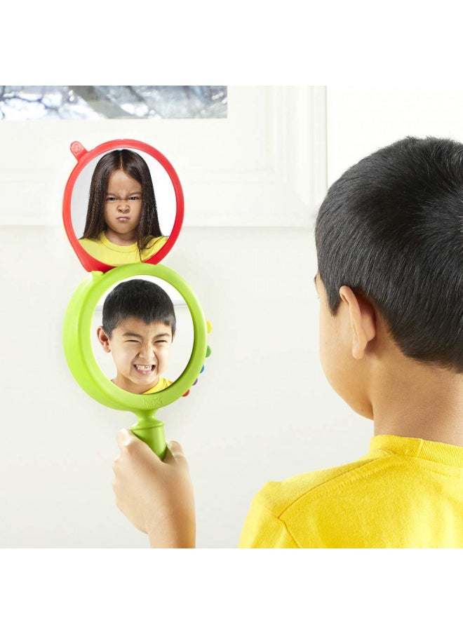 hand2mind See My Feelings Mirror, Social Emotional Learning Activities, Play Therapy Toys, Autism Learning Materials, Kids Anxiety Relief, Anger Management Toys, Calm Down Corner Supplies (Set of 1)