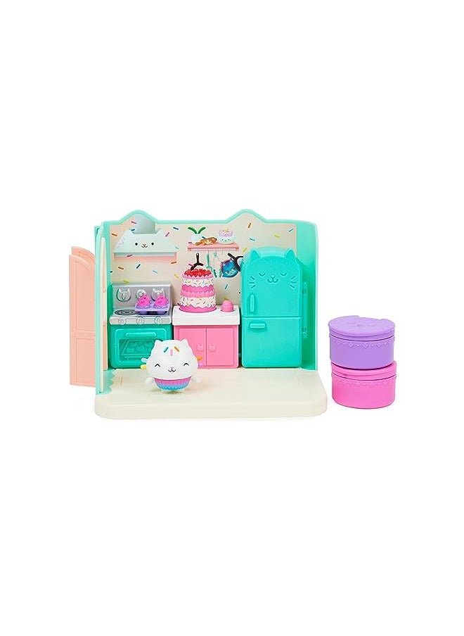 Gabby's Dollhouse, Bakey with Cakey Kitchen with Figure and 3 Accessories, 3 Furniture and 2 Deliveries, Kids Toys for Ages 3 and up