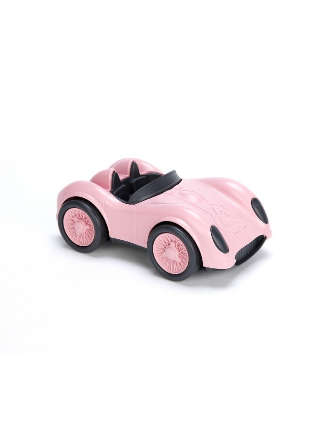 Green Toys Race Car, Pink - Pretend Play, Motor Skills, Kids Toy Vehicle. No BPA, phthalates, PVC. Dishwasher Safe, Recycled Plastic, Made in USA.