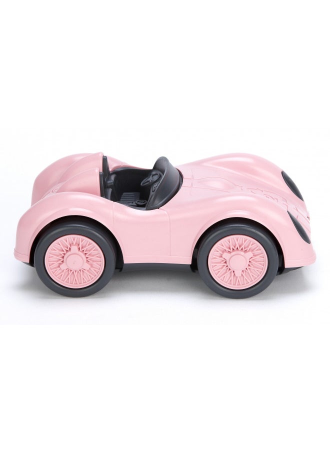 Green Toys Race Car, Pink - Pretend Play, Motor Skills, Kids Toy Vehicle. No BPA, phthalates, PVC. Dishwasher Safe, Recycled Plastic, Made in USA.