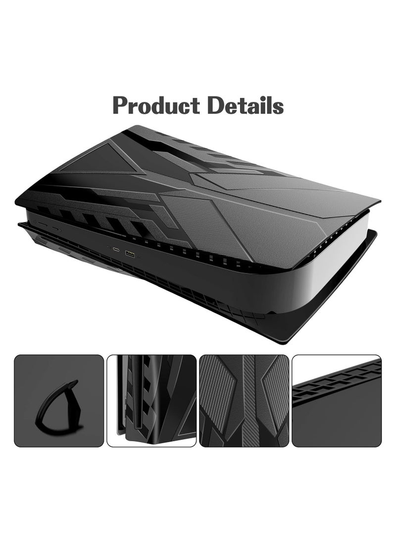 PS5 Cover Plates for PS5 Console, Hard Shockproof Cover PS5 Skins Shell Panels for PS5 Console, Anti-Scratch Dustproof Face Plates Replacement Accessories for PlayStation 5 Disc Edition, Game console protective case