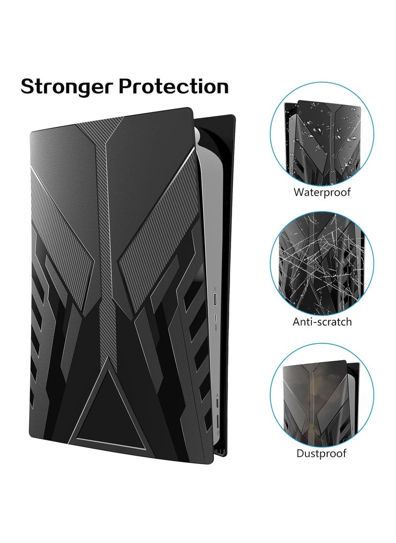 PS5 Cover Plates for PS5 Console, Hard Shockproof Cover PS5 Skins Shell Panels for PS5 Console, Anti-Scratch Dustproof Face Plates Replacement Accessories for PlayStation 5 Disc Edition, Game console protective case