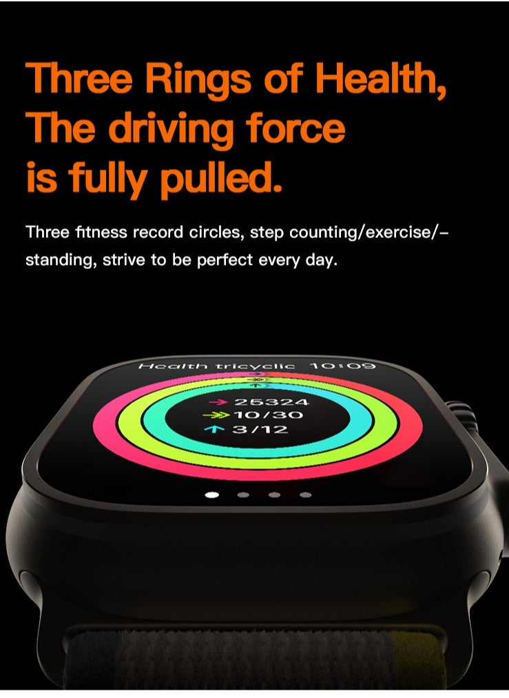 T900 Ultra Max Smartwatch with 2.1 Inch Display and Built-in Wireless Headphones 2-in-1 Design