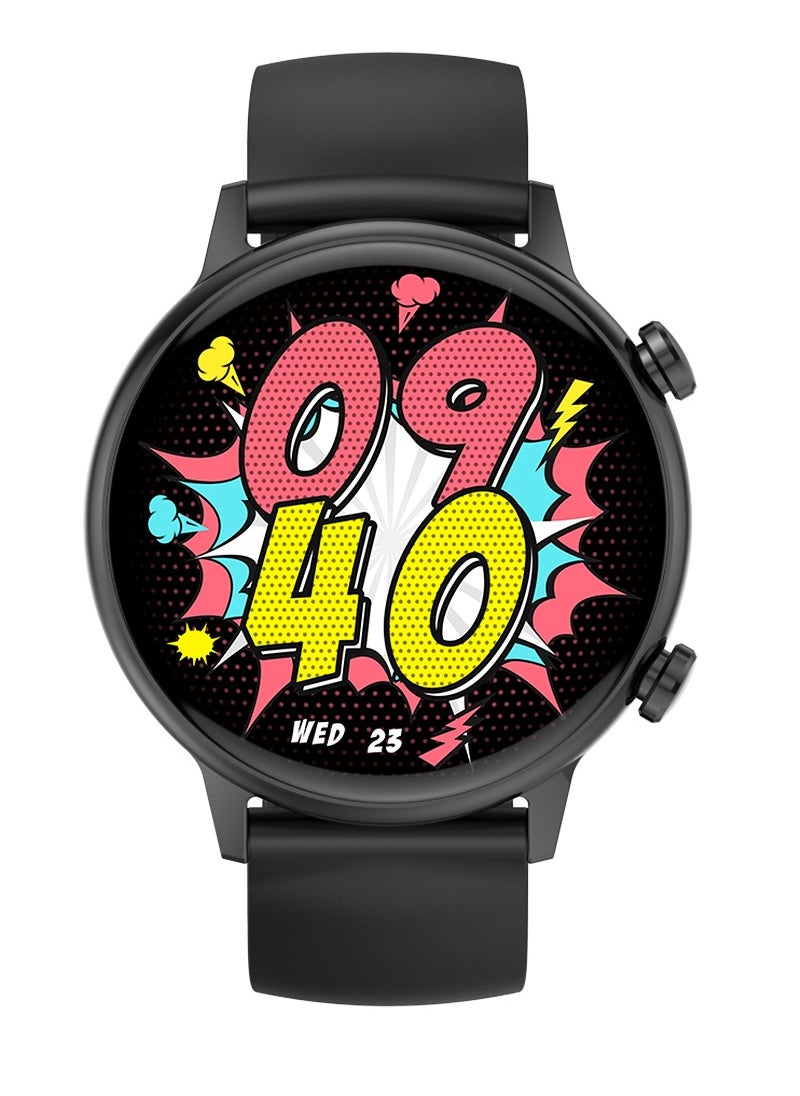 Round Amoled Screen Women’s Smart Watch HK39 1.1 Inch Magnetic Charging Waterproof NFC FitCloudPro App Smartwatch with Call Function