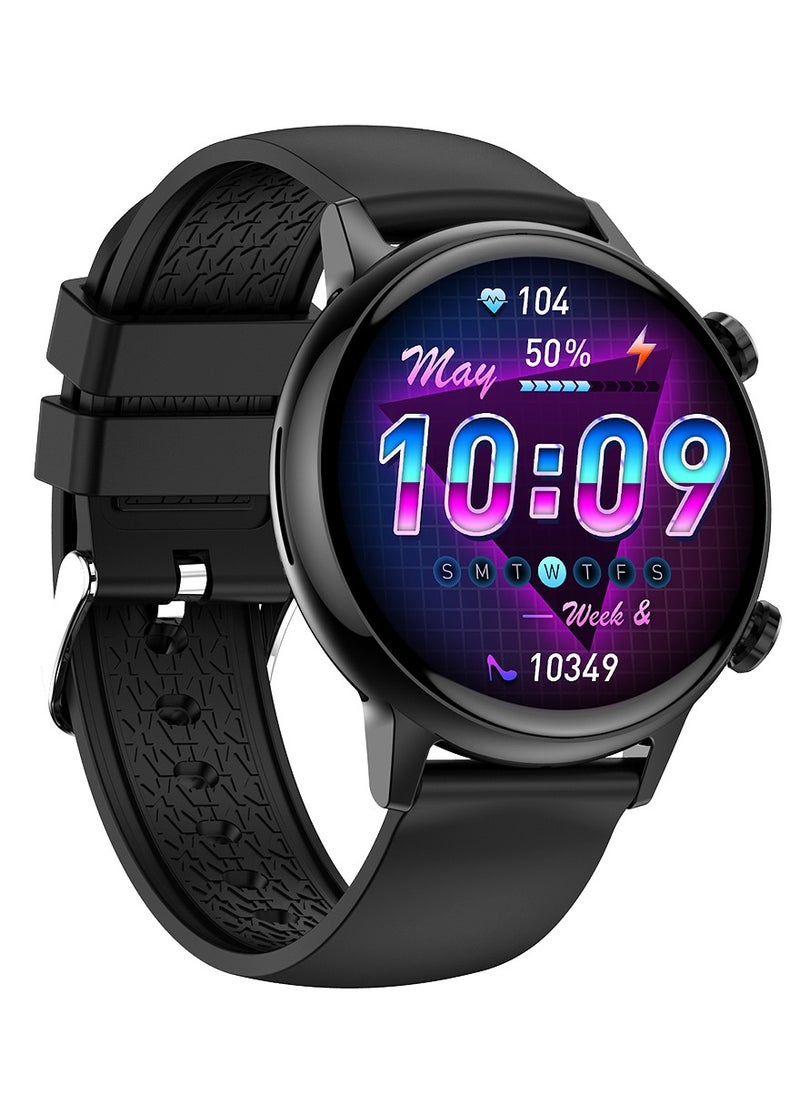 Round Amoled Screen Women’s Smart Watch HK39 1.1 Inch Magnetic Charging Waterproof NFC FitCloudPro App Smartwatch with Call Function