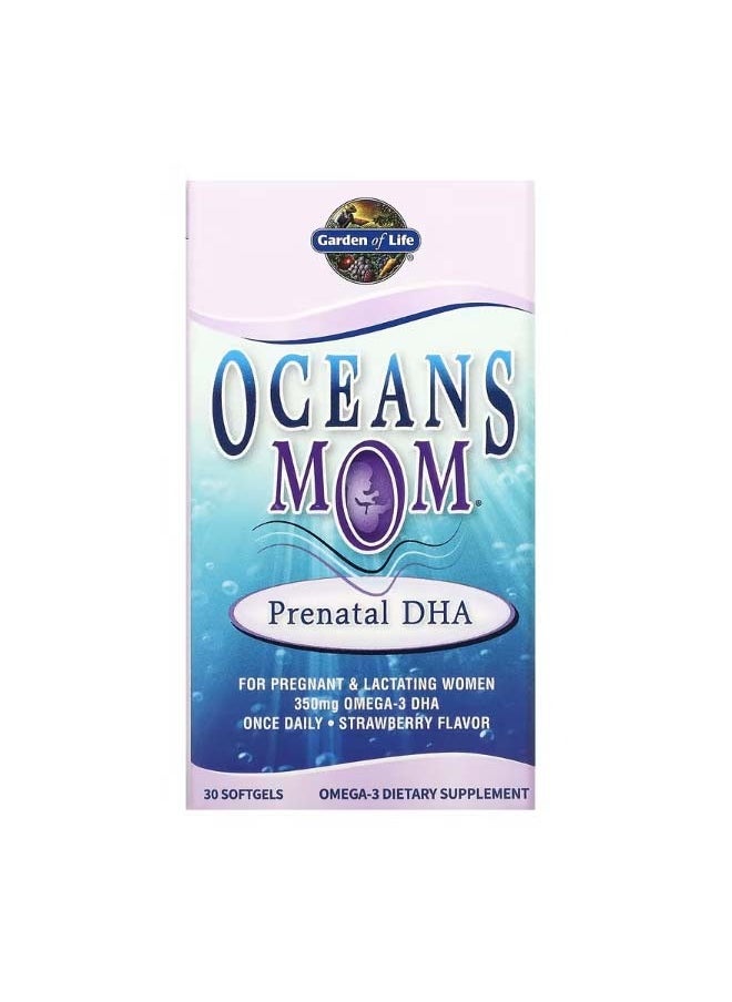 Oceans Mom Prenatal DHA Strawberry 350 mg 30 Softgels