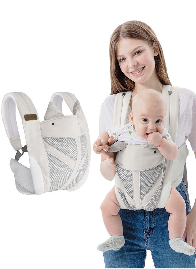 Baby Carrier Sling with Windproof Hood, Portable Baby Carrier Ergonomically Designed, Breathable Mesh, Suitable for Toddler Girls and Boys