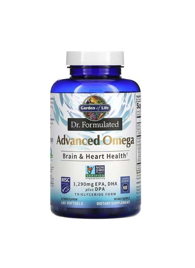 Dr. Formulated Advanced Omega Citrus 180 Softgels