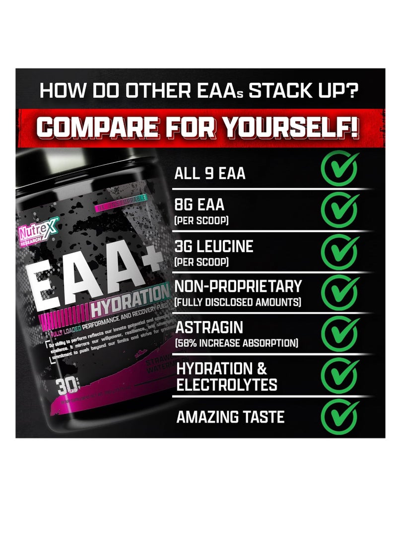 Nutrex EAA+ Hydration 390g | Performance & Recovery Fuel in Strawberry Watermelon