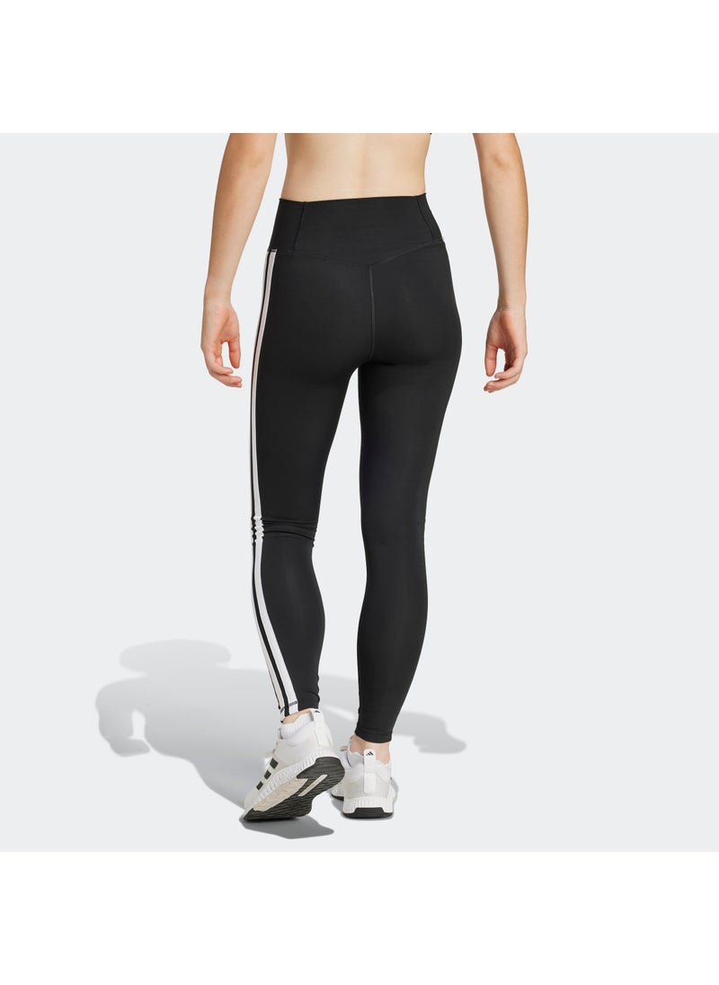 7/8 Optime Essential 3 Stripe Leggings