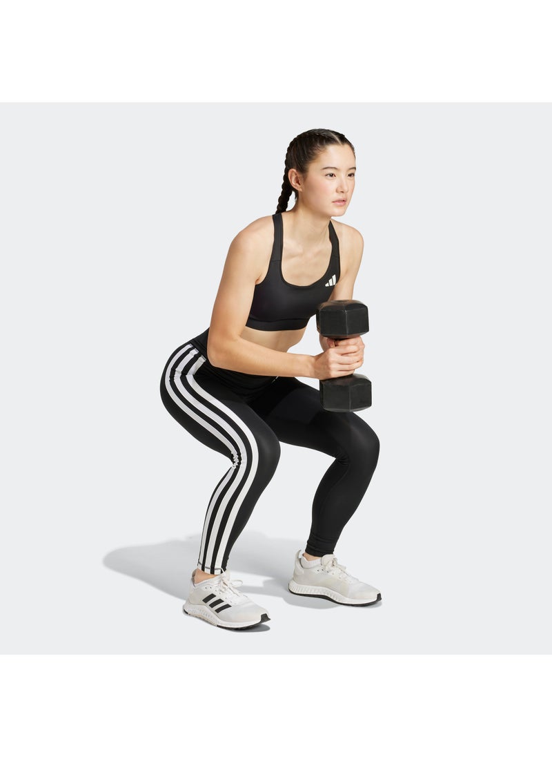 7/8 Optime Essential 3 Stripe Leggings