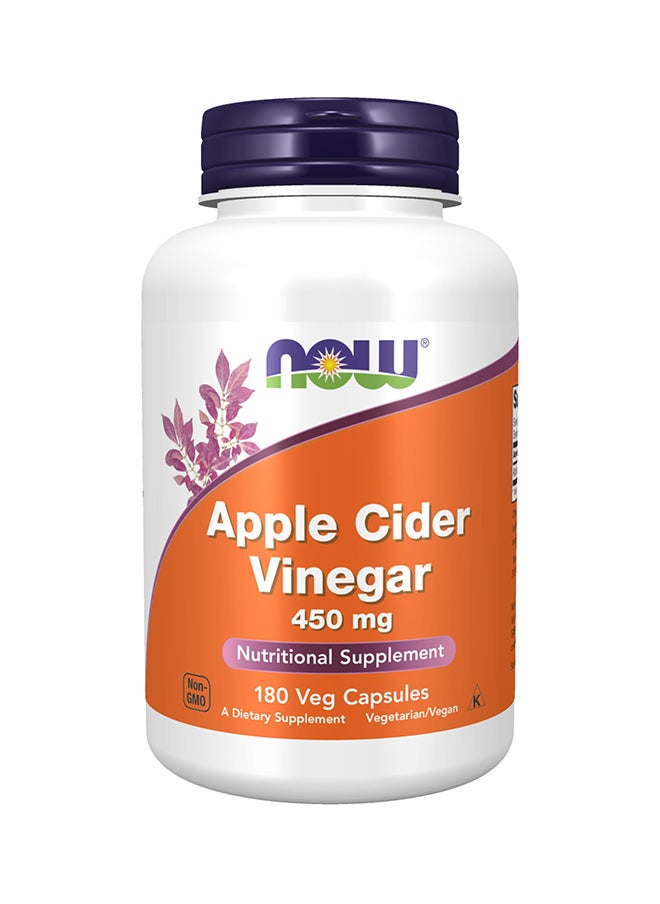 Apple Cider Vinegar 450Mg Caps 180 Count