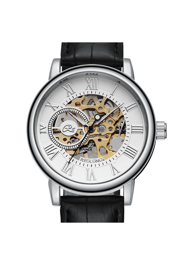 Men's Fashion Skeleton Waterproof Fully Automatic Mechanical Watch