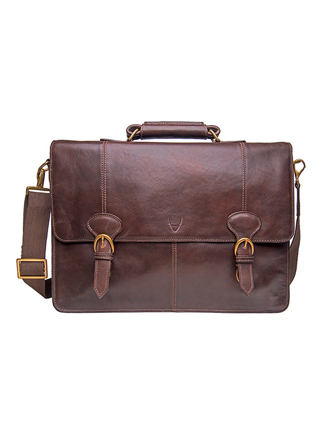 Parker 03 Leather Briefcase Brown