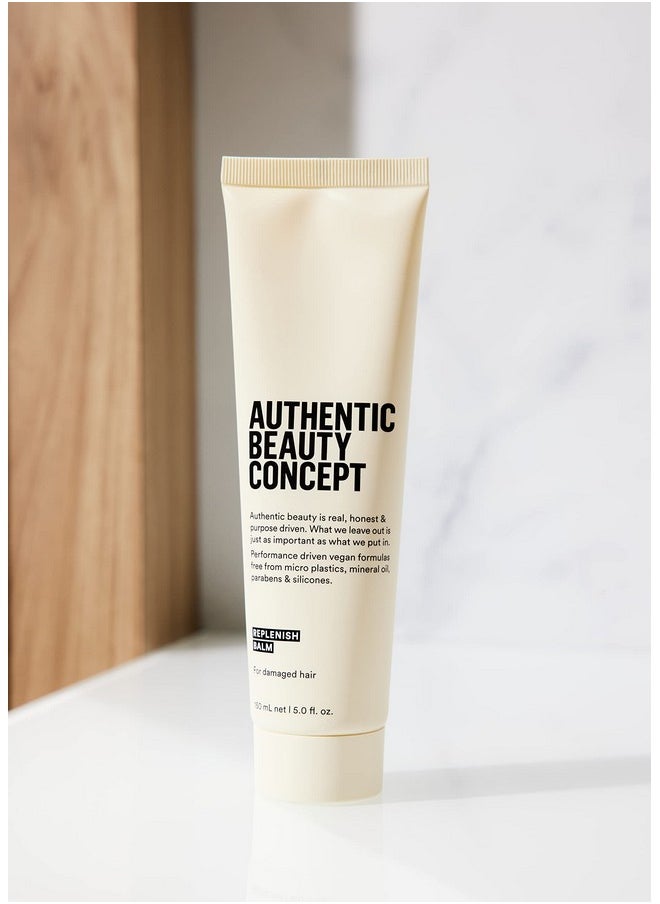 Replenish Balm | Replenishing Hair Balm For Damaged Hair | Protects From Blow Dry Damage & Strengthens Hair | Vegan & Cruelty-Free | Silicone-Free | 5 Fl. Oz