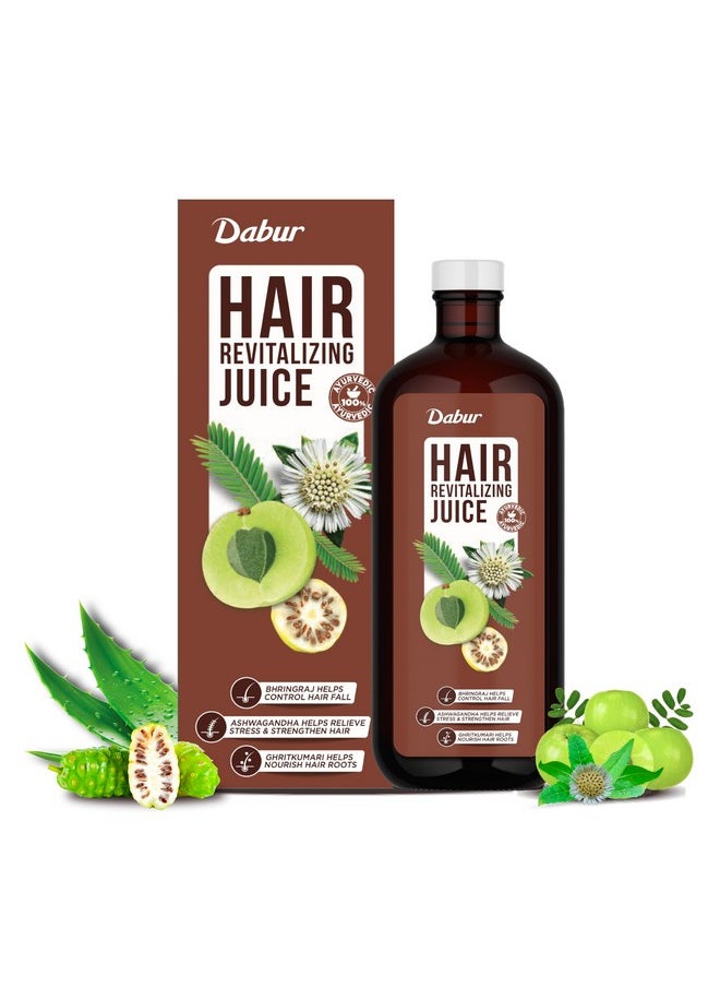 Hair Revitalizing Juice-1L Hair Care Juice For Hair Growth & Hair Fall Control Enriched With 5+ Powerful Ingredients No Artificial Colors, Flavours & Sugars,1000 Grams