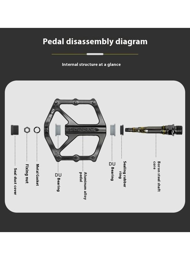 Mountain Bike Pedals,Road/MTB Flat Pedals, Non-Slip Lightweight Aluminum Alloy Bicycle Pedals, Pair Of Mountain Bike Pedal