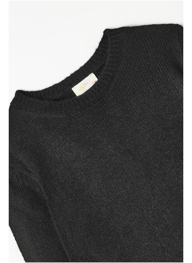 June Boy Basic Sweater Black