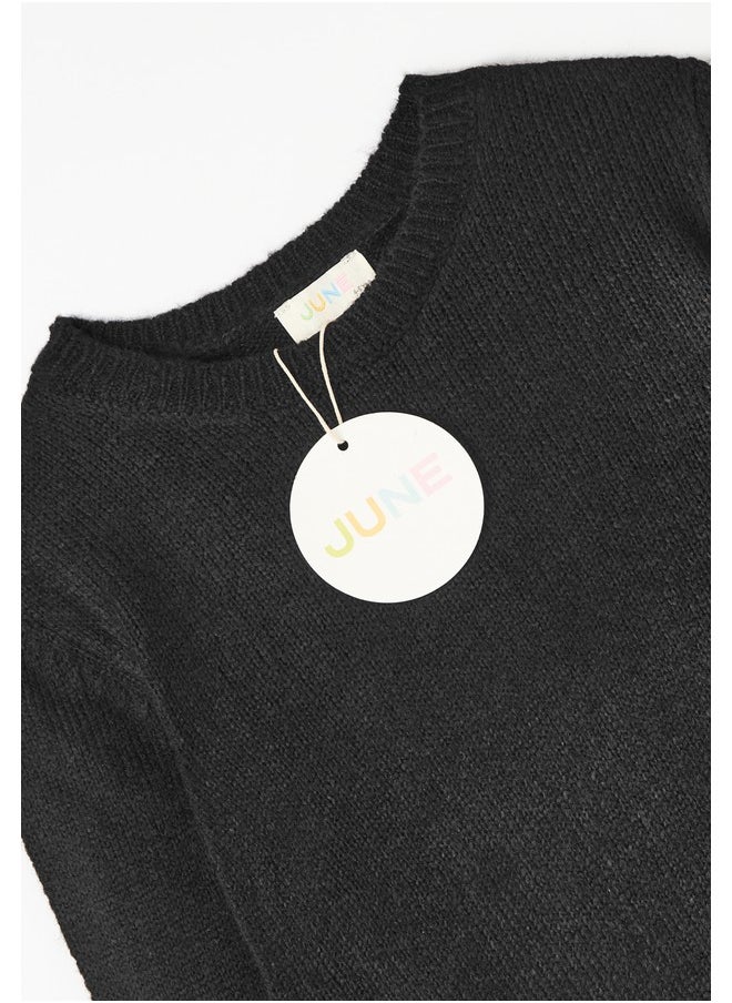 June Boy Basic Sweater Black