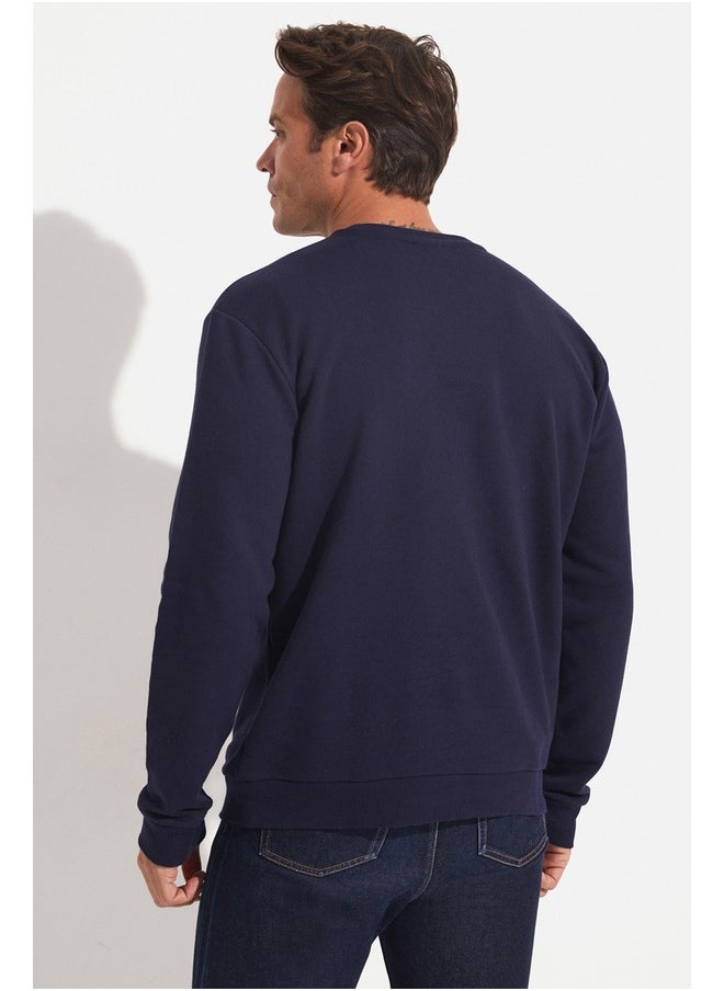 June Men Basic Sweatshirt Navy