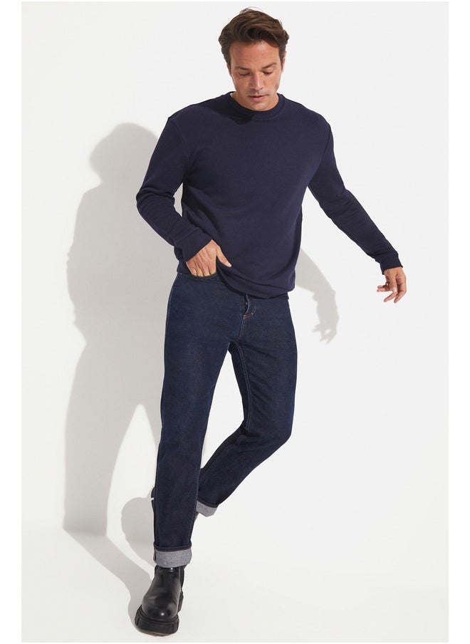 June Men Basic Sweatshirt Navy