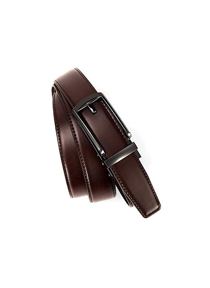 Genuine Leather Belt for Men with Easier Adjustable Autolock Buckle Micro Adjustable Belt Fit Everywhere  Formal and Casual  Elegant Gift Box