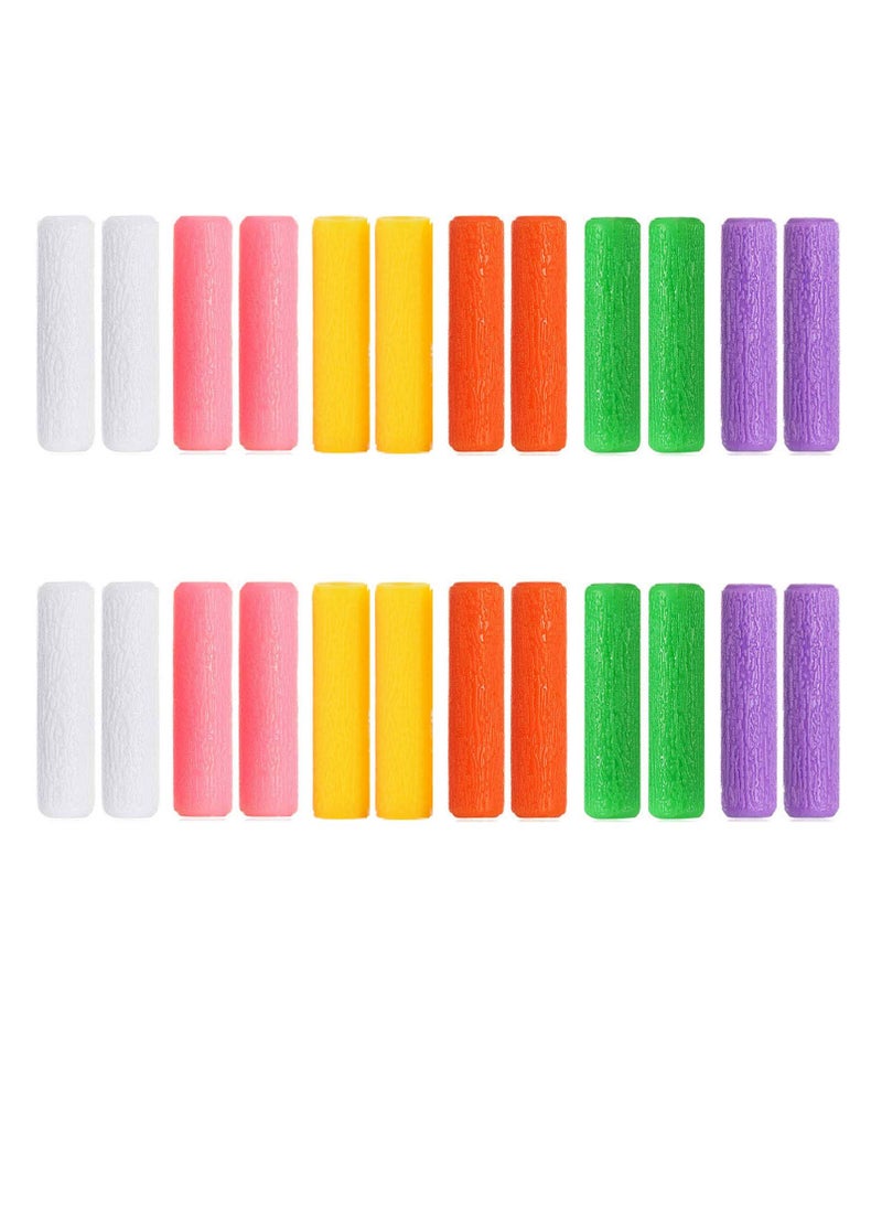 24 Pcs Colorful Orthodontic Aligner Chewies for Aligner Chompers Aligner Trays Seaters, 6 Color