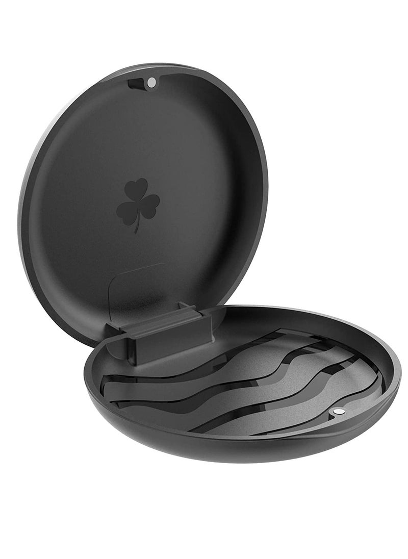 ARGOMAX - 2 Pack Retainer Mouth Guards Travel Cases, Black + Black.